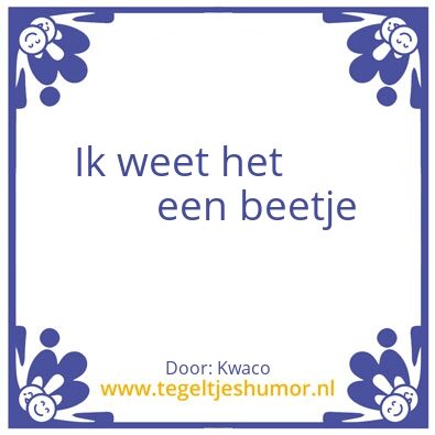 Tegeltje: dd