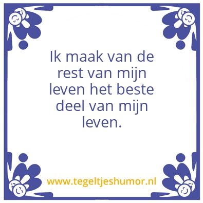 Tegeltje: Tegel
