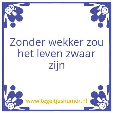 Tegeltje: Zwaar