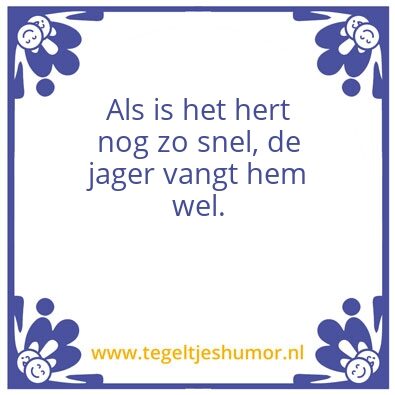 Tegeltje: hert