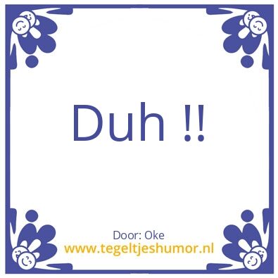 Tegeltje: Hallo