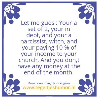Tegeltje: A simple ques ?
