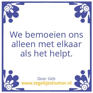 Tegeltje: regel