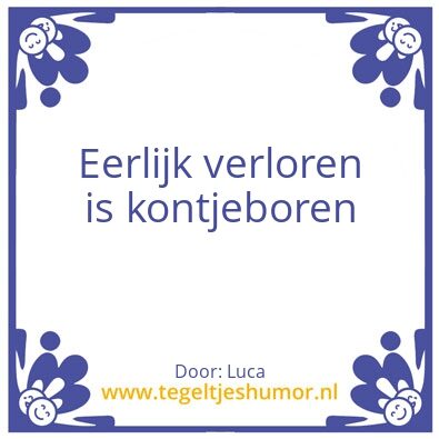 Tegeltje: Gouden regel