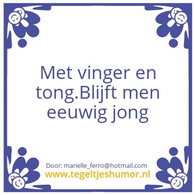 Tegeltje: Humor