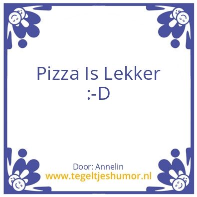 Tegeltje: Idk