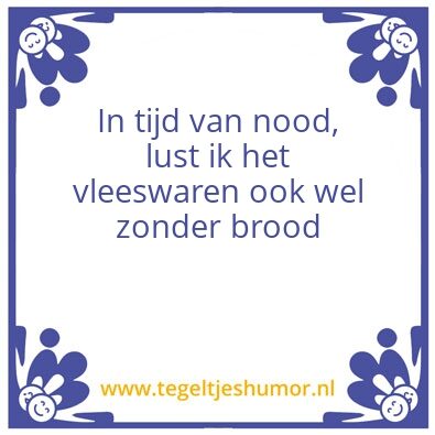 Tegeltje: Brood