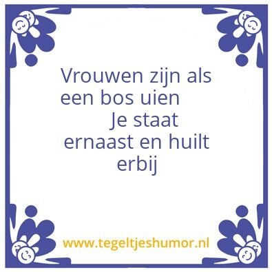 Tegeltje: Uien