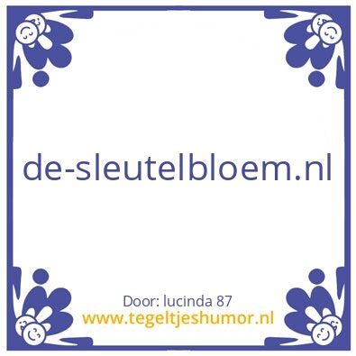 Tegeltje: werk tegeltje