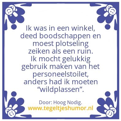Tegeltje: Zeiken.