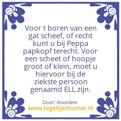 Tegeltje: N