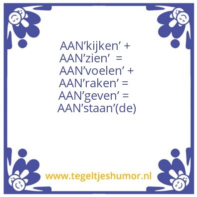 Tegeltje: AAN