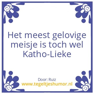 Tegeltje: Katho-lieke