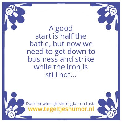 Tegeltje: If I am you and you are me..
