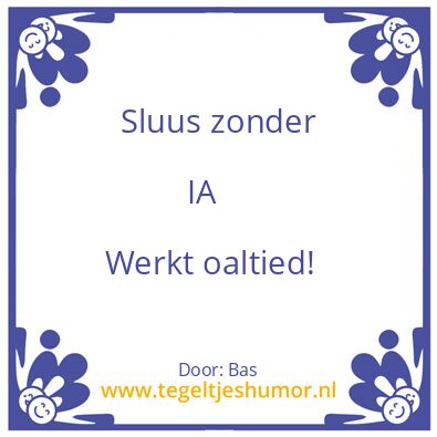 Tegeltje: Sluis Hansweert