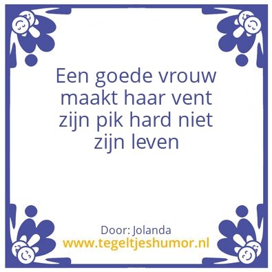 Tegeltje: Een goed vrouw