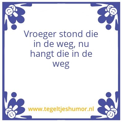 Tegeltje: Oud worden