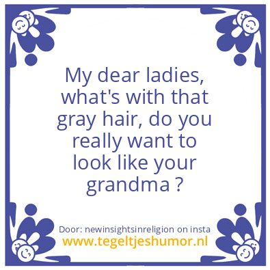 Tegeltje: My dear ladies//