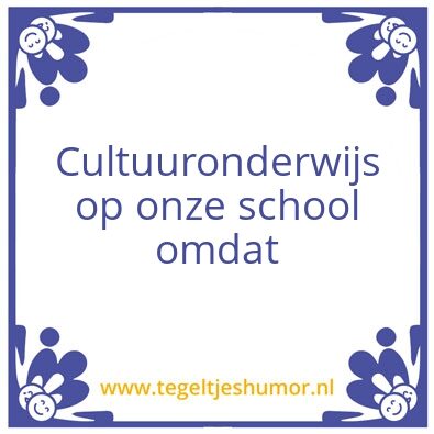 Tegeltje: Visie