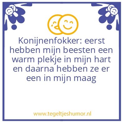 Tegeltje: Dierenliefde