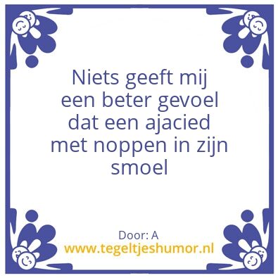 Tegeltje: Nietw
