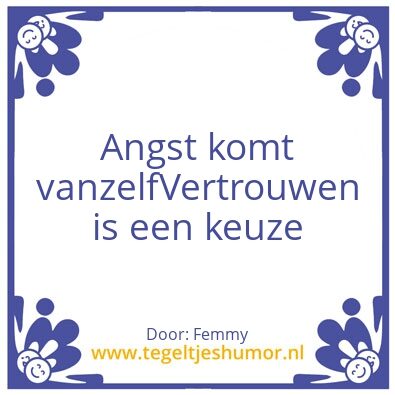 Tegeltje: Vertrouwen