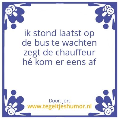 Tegeltje: mop