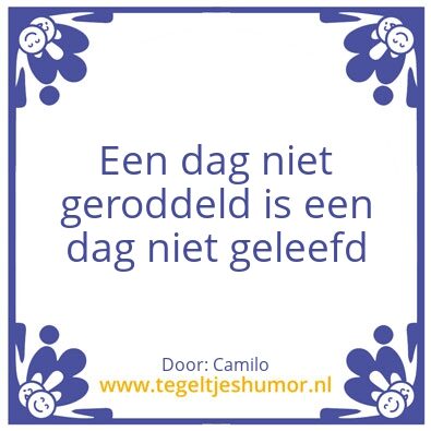 Tegeltje: Roddelen