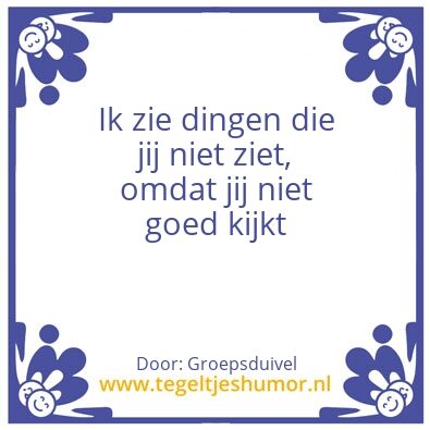 Tegeltje: Algemeen