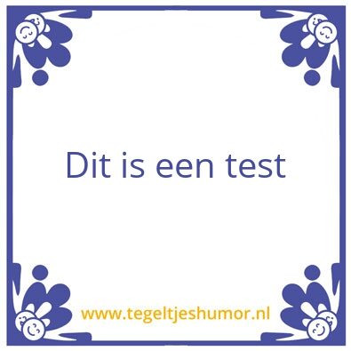 Tegeltje: Mark