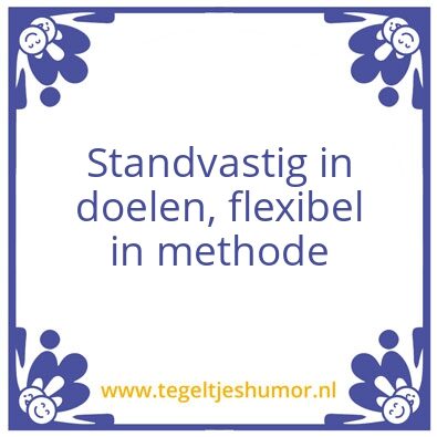 Tegeltje: doelen