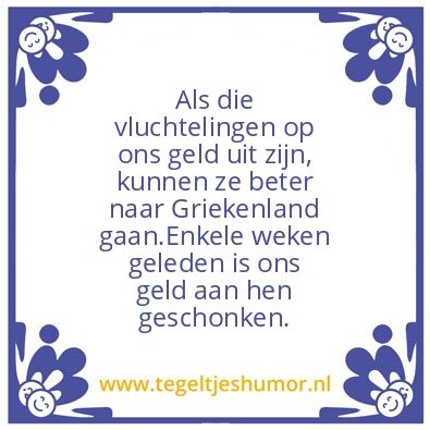 Tegeltje: Geldzoekers!!!