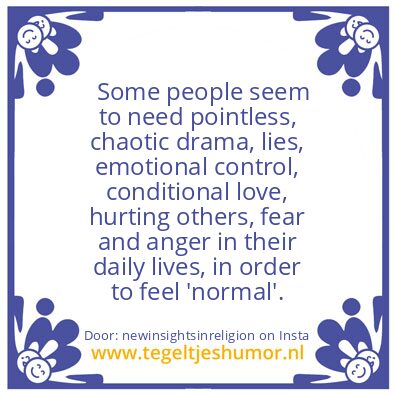 Tegeltje: Some people..