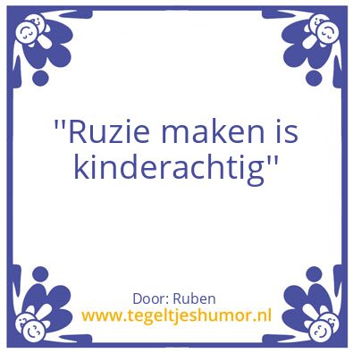 Tegeltje: .