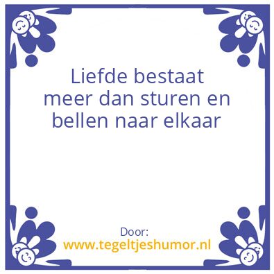 Tegeltje: Is dit liefde