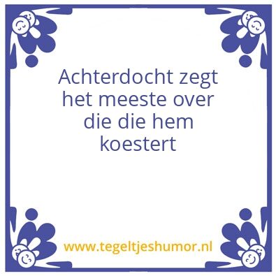 Tegeltje: .