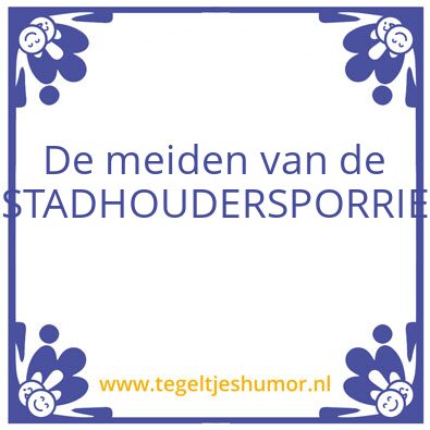 Tegeltje: De meiden