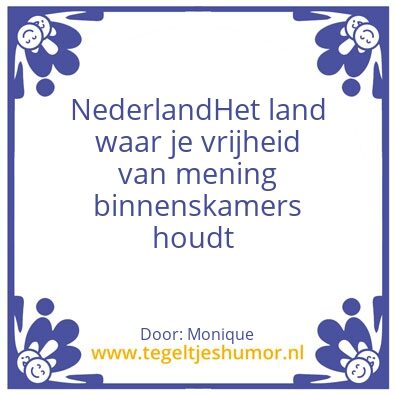 Tegeltje: Vrijheid