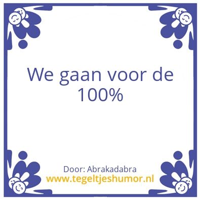 Tegeltje: Start