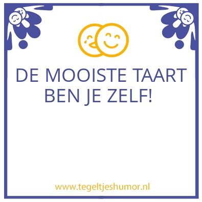 Tegeltje: Gefeliciteerd