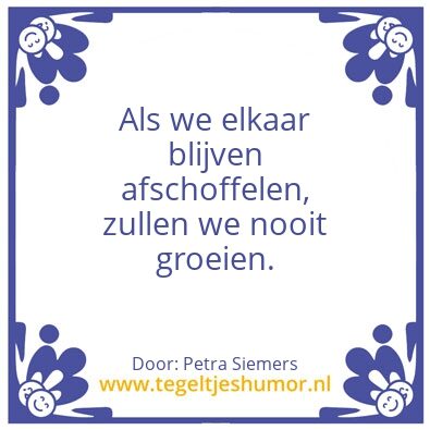 Tegeltje: Afschoffelen