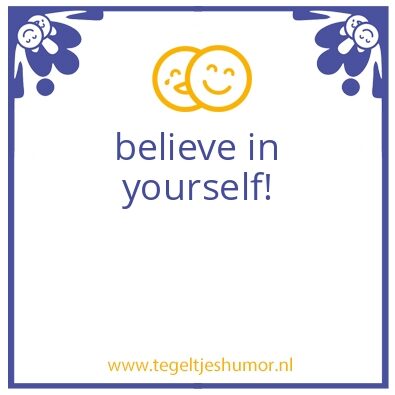 Tegeltje: belie
