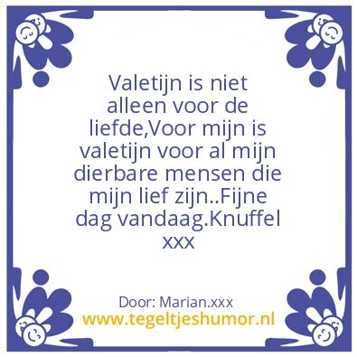 Tegeltje: Valetijn