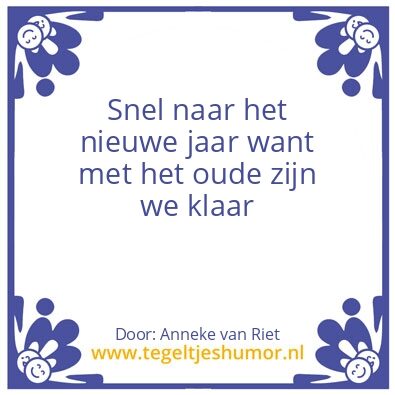Tegeltje: Nieuwjaar