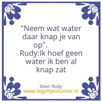 Tegeltje: Water