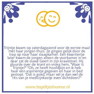 Tegeltje: Waar is Trijntje