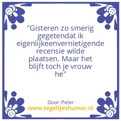 Tegeltje: Recensie