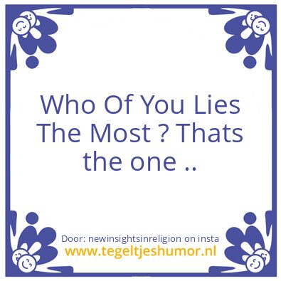 Tegeltje: Who lives in La La Land,..