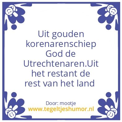 Tegeltje: Utrecht