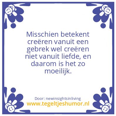 Tegeltje: in the name of Love